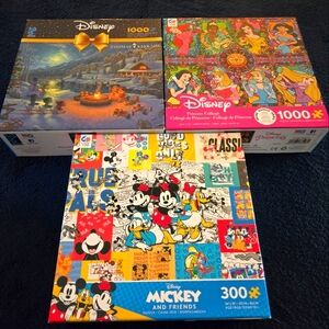 Disney Puzzle Set - Mickey and Princess Collection